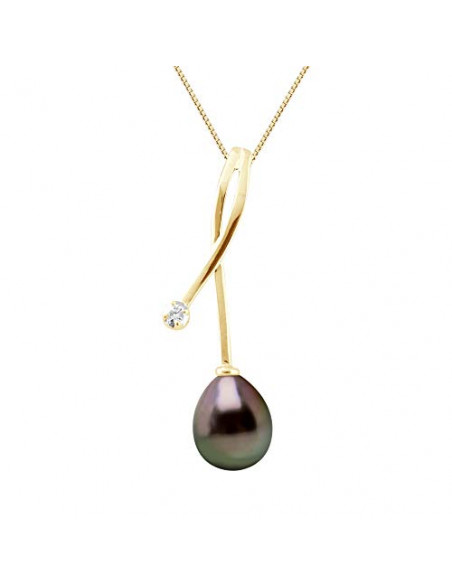 Pendente Pearl Tahiti & Diamond - Oro