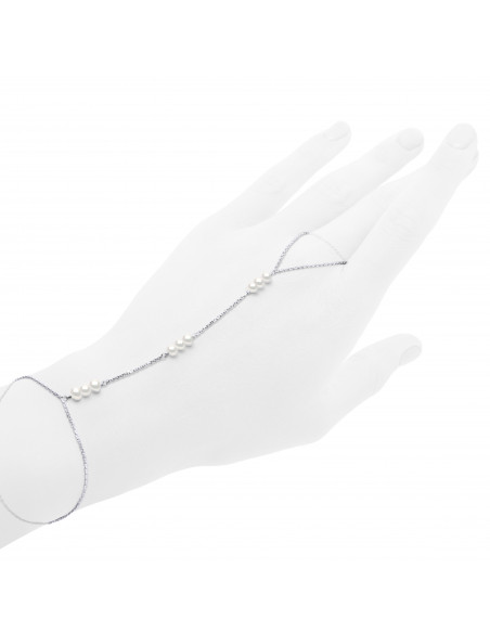 Bijou de Main Pearls - Silver