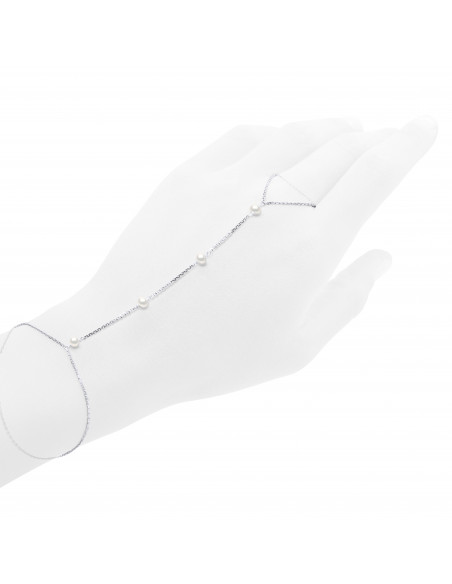Bijou de Main Perles - Argent
