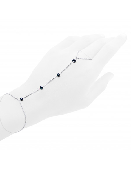 Bijou de Main Perles - Argent