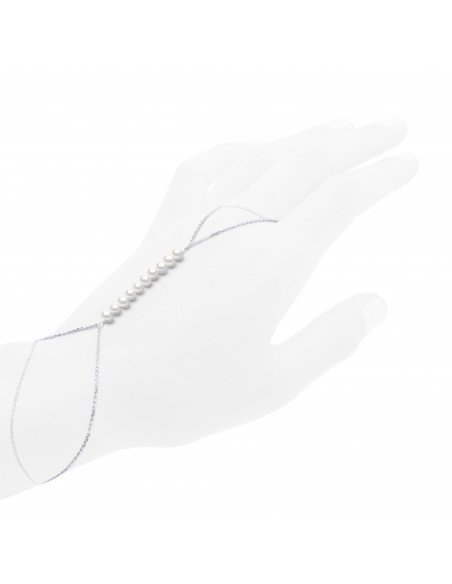 Bijou de Main Perles - Argent