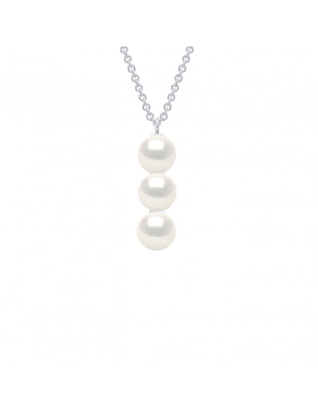 Collana a tre perle - Argento