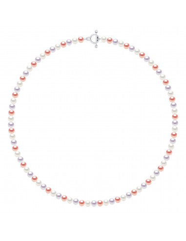 Collar T Semi-Ronde Beads - Plata