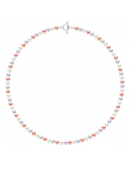 Collana T Semi-Ronde Perle - Argento