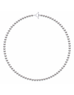 T Pearl Necklace - Silver