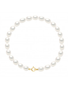 Bracelet Perles Riz - Or