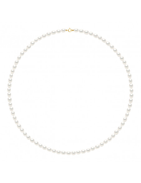 Collier Perles Riz - Or