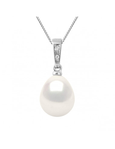 Pearl and Diamond Pendant - Gold