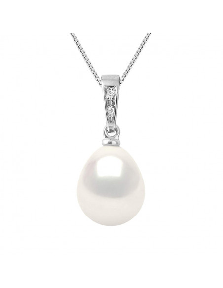 Pearl and Diamonds Pendant - Gold