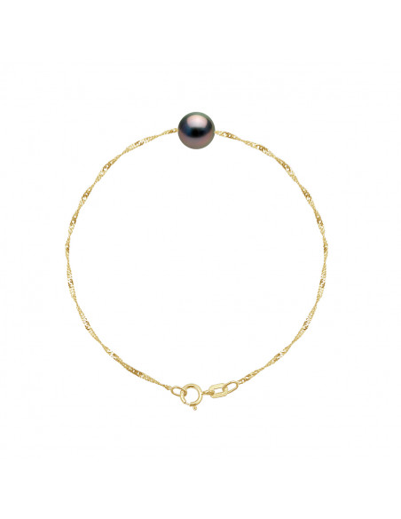 Pulsera de perlas Tahiti - Oro