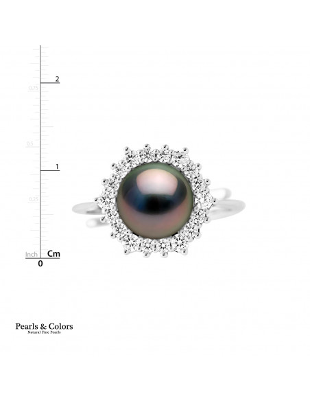 Bague Perle de Tahiti - Argent