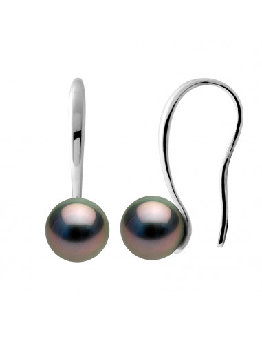 Tahitian Pearl Earrings - Silver