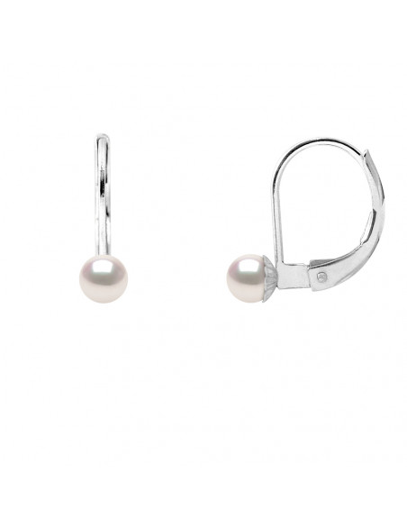 Boucles d'Oreilles Perles Akoya - Or