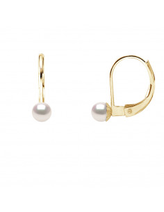 Akoya Pearl Earrings - Gold