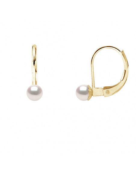 Pendientes Akoya Pearl - Oro
