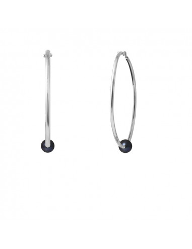 Boucles d'Oreilles Perles - Argent