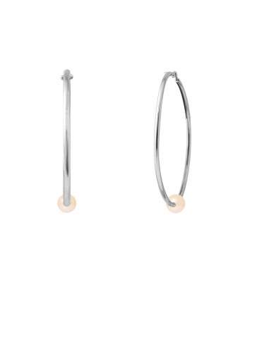 Boucles d'Oreilles Perles - Argent