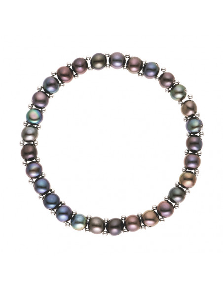 Bracelet Perles - Argent