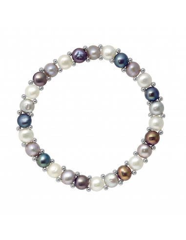 Bracelet Perles - Argent