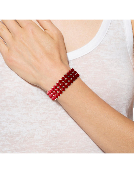 Bracelet Perles - Argent