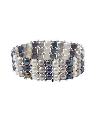 Bracelet Perles - Argent