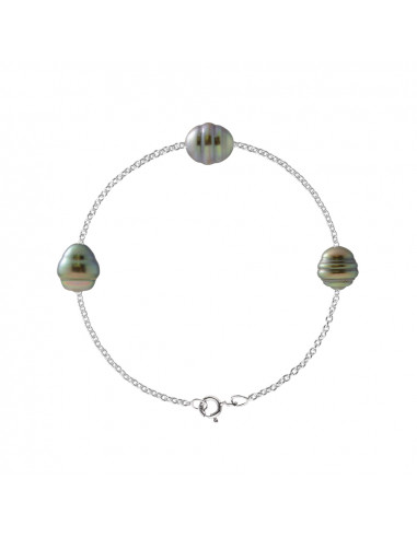 Tahitian Pearl Bracelet - Silver