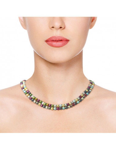 Perlas de collar 2 filas