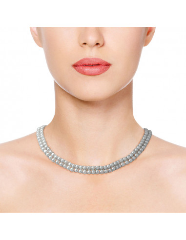 Perlas de collar 2 filas