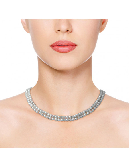 Perlas de collar 2 filas