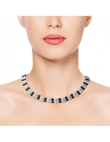 Perlas de collar 2 filas