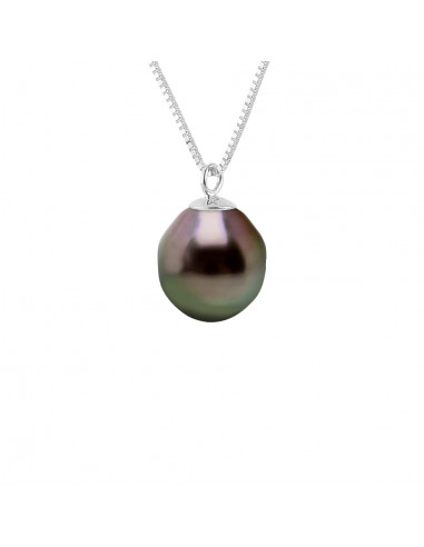 Tahitian Pearl Necklace - Silver