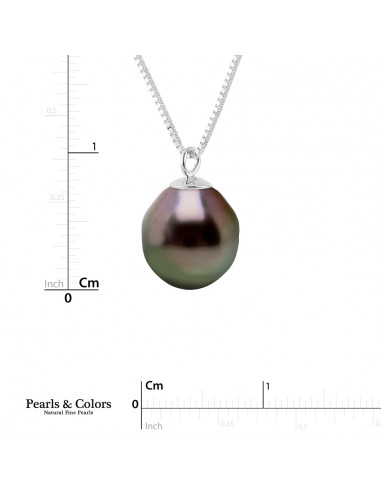 Tahitian Pearl Necklace - Silver