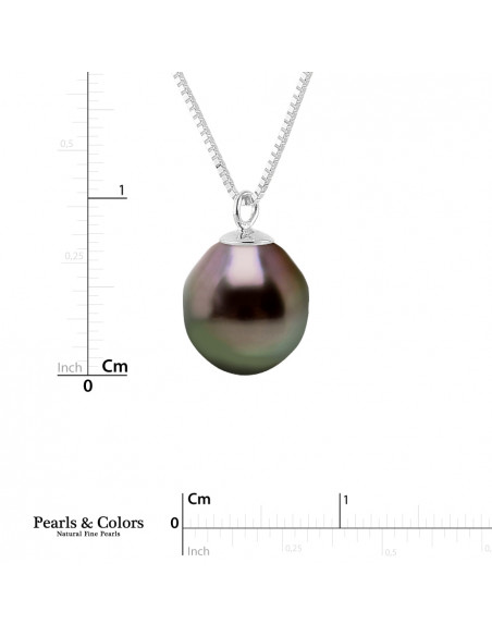 Tahitian Pearl Necklace - Silver