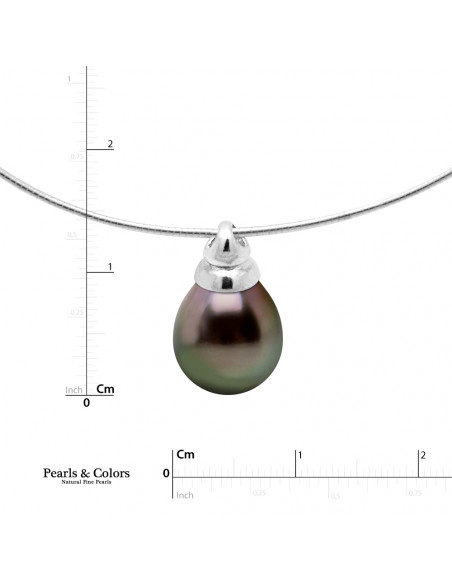 Collar de perlas de Tahiti - Plata