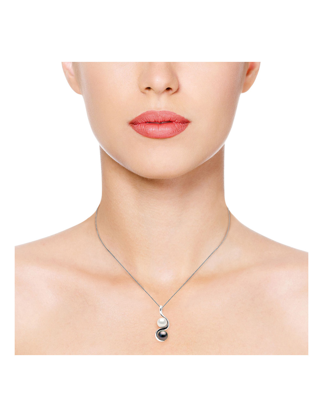 Pendentif cœur argent rhodié 925 ‰ gravé Toi & moi SO OR