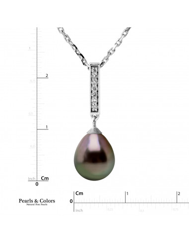 Tahitian Pearl Necklace - Silver