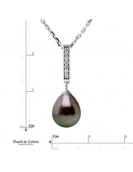 Tahitian Pearl Necklace - Silver