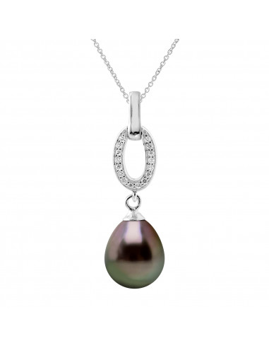 Tahitian Pearl Necklace - Silver