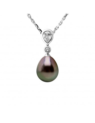 Tahitian Pearl Necklace - Silver