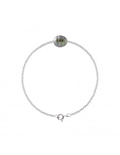 Bracelet Perle Tahiti - Argent