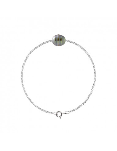 Pulsera de perlas Tahiti - Plata