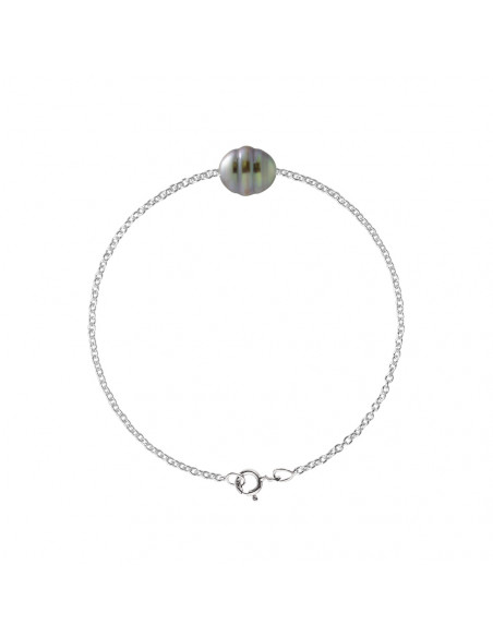 Pulsera de perlas Tahiti - Plata
