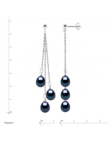 Pearl Trio Earrings - Gold