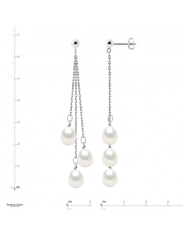 Pendientes Trio Pearl - Oro