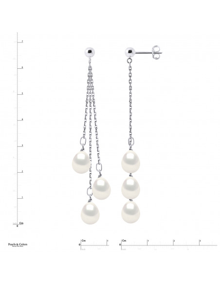 Pendientes Trio Pearl - Oro