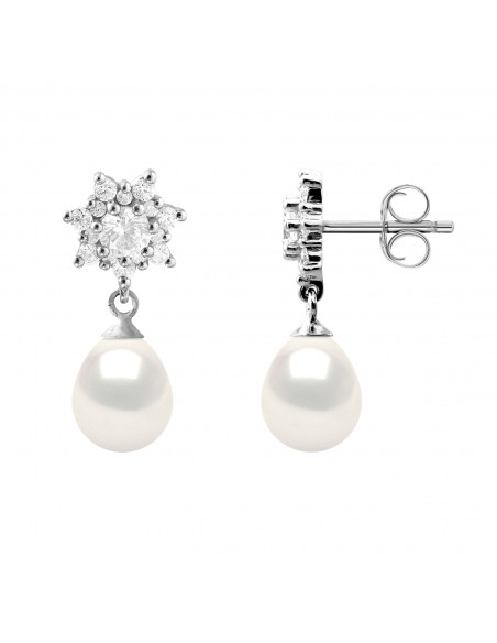 Boucles d'Oreilles Perles - Argent