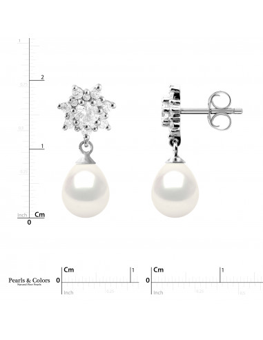 Pendientes de perlas - Plata