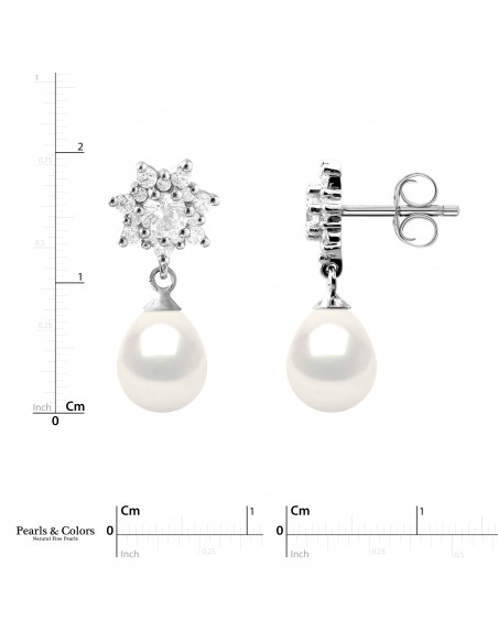 Pendientes de perlas - Plata