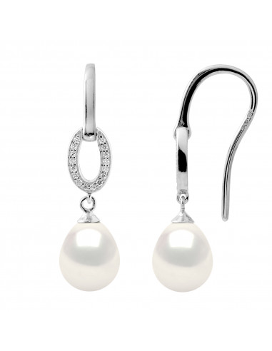 Boucles d'Oreilles Perles - Argent