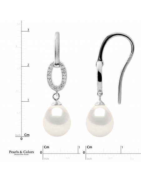 Boucles d'Oreilles Perles - Argent